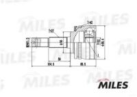 Ga20295 Шрус Nissan Primera P10/Bluebird Iv T72/T12 1.8-2.0d 85-96 Нар. +Abs (10013160/230118/000267 Miles арт. GA20295