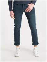 Джинсы Haze&Finn Sunrise Slim Fit Stretch Jeans, размер 33, рост 32, blue black wash