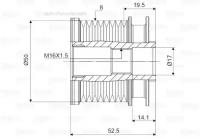 588093 VALEO Шкив генератора (с крышкой)