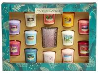 Подарочный набор Yankee Candle 12 ароматических свечей и 1 подсвечник