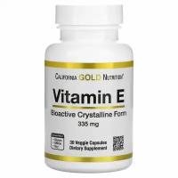 Витамин Е 500 IU (335 мг) California Gold Nutrition, 30 капсул / Антиоксидант / Для сердца, иммунитета, кожи, волос