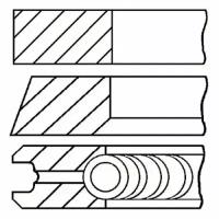 GOETZE 0850150000 08-501500-00_кольца поршневые! d81x2.5x2x3 STD (1) Audi, VW 2.5TDi 91>