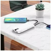 Power bank 10000 5V/2A для зарядки телефона+кабель Type-C / повербанк для айфона, смартфона