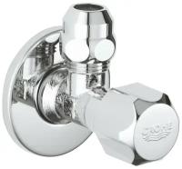 Вентиль угловой GROHE 1/2″-3/8″ для подключения смесителей, хром (2201700M)