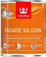 Краска для фасадов и цоколей Facade Silicon (Фасад Силикон) TIKKURILA 0,9л бесцветный (база С)