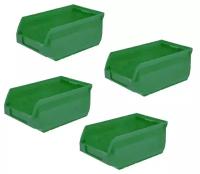 Ящики пластиковые для метизов (комплект 4шт) (107х98х47мм) зеленый