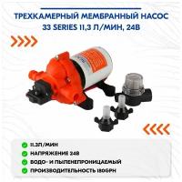 Трехкамерный мембранный насос 33 SERIES 11,3 л/мин, 24В