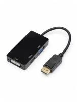 Переходник, адаптер DisplayPort (male) - HDMI, VGA, DVI