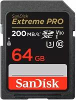 Карта памяти SanDisk Extreme PRO 64GB 200MB/s Class 10 UHS-I (SDSDXXU-064G-GN4IN)