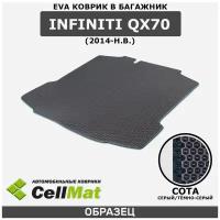ЭВА ЕВА EVA коврик CellMаt в багажник Infiniti QX70, Инфинити Ку Икс 70, 2014-н. в
