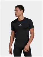 Футболка adidas Techfit Compression Short Sleeve, размер l, black