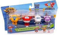 Super Wings Игровой набор 4 мини трансформера, EU740040A