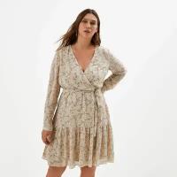 Платье Mist: plus-size 9441857 женское, цвет бежевый, размер 52