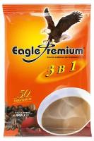 Растворимый кофейный напиток Eagle Premium 3в1, 50 пакетиков кофе по 18г