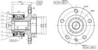 Ступица передняя в сборе L=R VOLVO S60 II/S80 II/XC60/XC70 II GANZ GIK05040 GANZ GIK05040