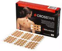 BBTape Cross Tape 2,8см*3,6см (тип B, бежевый) Набор кросс тейпов для локальной стимуляции рецепторов организма