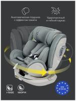 Автокресло Happy Baby детское I-Unix, крепление isofix, поворот на 360 градусов, от 0-12 лет, 40-135 см, группа 0+/1/2/3 (0-36 кг), темно-зеленое