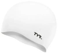 Шапочка для плавания TYR Wrinkle Free Silicone Cap Белый