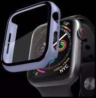 Кейс со стеклом для Apple Watch 4/5/6/SE/6/SE series лавандовый, 40 мм, Deppa 47158