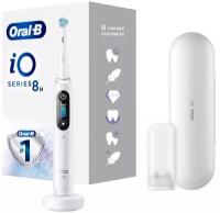 Oral-B iO 8 White Alabaster - Электрическая зубная щетка с инновационной магнитной iO технологией