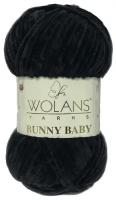 Пряжа Wolans Bunny baby №10 черный