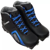Ботинки лыжные Winter Star classic, цвет чёрный, лого синий, N, размер 36