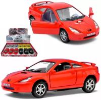 Металлическая машинка Kinsmart 1:34 «Toyota Celica» KT5038D, инерционная / Красный