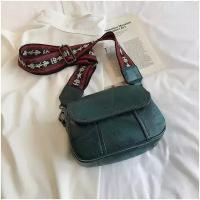 Женская сумка Beibaobao кросс-боди из экокожи премиум класса, бирюза