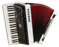 HOHNER The New Bravo III 120 white (A16812) аккордеон 4/4, 3-х голосный, правая клавиатура 41 кл