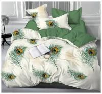 Комплект постельного белья 2,0 спальный с Евро простыней Сатин Жар-птица