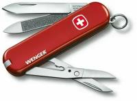 Нож перочинный Victorinox Wenger (0.6423.91), 65 мм, 7 функций, цвет рукояти красный