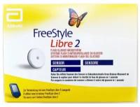 Датчик FreeStyle Libre 2 Европа для измерения уровня глюкозы, 1 шт