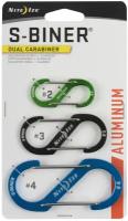 Карабин Nite Ize S-Biner Aluminum Dual Carabiner #2,3,4 - Ассорти 3 шт