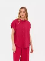 Рубашка с коротким рукавом из 100% льна United Colors of Benetton для женщин 23P-5BMLDQ03D-101-L