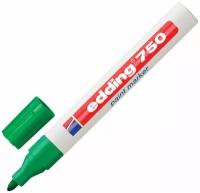 Маркер-краска лаковый (paint marker) EDDING 750, 2-4 мм, круглый наконечник, алюминиевый корпус, зеленый, E-750/4