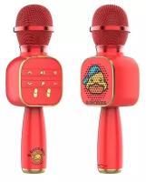 Беспроводной bluetooth микрофон G. Duck Kids/ Интерактивная игрушка для детей. Цвет-Красный