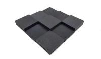 Акустический поролон Nine squares черный цвет/комплект из 9 штук