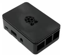 Корпус ACD RA179 Корпус ACD Black ABS Plastic case with Logo for Raspberry Pi 3 B/B+, совместим с креплением VESA Mount