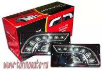 Фары противотуманные ВАЗ 2110-12 хром 7 LED 2 шт, HY-174-3LED/4LED (1 шт.)