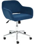 Кресло TetChair Modena chrome flock blue