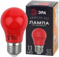 Эра Лампа светодиодная ERARL50-E27 A50 3Вт груша красн. E27 13SMD для белт-лайт ЭРА Б0049580