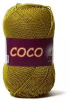 Пряжа Vita Coco (Коко) 4335 горчичный 100% мерсеризованный хлопок 50г 240м 5шт