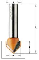 Фреза концевая CMT V-образная D=12,7 I=12,7 S=8,0 L=44,5