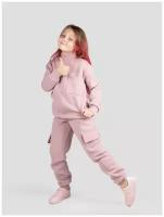Комплект одежды Reversal, толстовка и брюки, повседневный стиль, размер 152, розовый