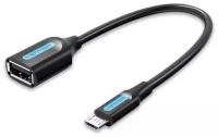 Адаптер переходник Vention OTG USB 2.0 AF/micro B 5pin - 0.15м