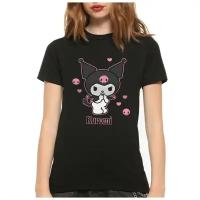 Футболка DreamShirts Hello Kitty Kuromi / Хелло Китти Куроми / Хеллоу Китти / Женская