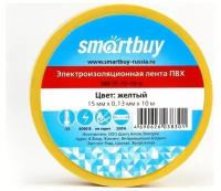 Изолента Smartbuy 15 мм x 10 м, желтая