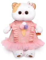 Мягкая игрушка BUDI BASA Ли-Ли в платье с мороженым, 24 см, белый/розовый