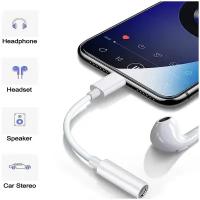 Переходник IPhone Lightning на 3,5 мм для наушников, для айфона lightning, AUX для наушников Iphone