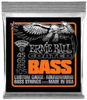 Струны для бас-гитары Ernie Ball 3833 Coated Hybrid Slinky, 45-105